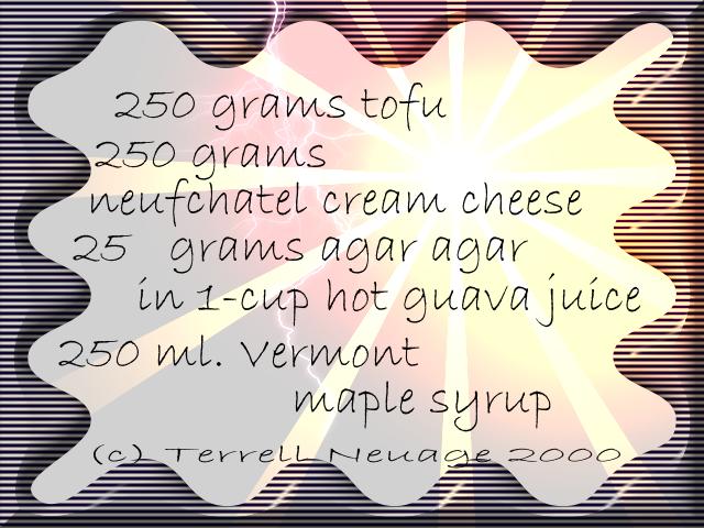tofu cheesecake receipe