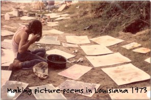 making picturepoems in 1973 making picturepoems in 1973