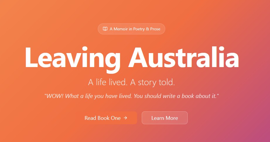 Leaving Australia - Before the After - the app Book 1 