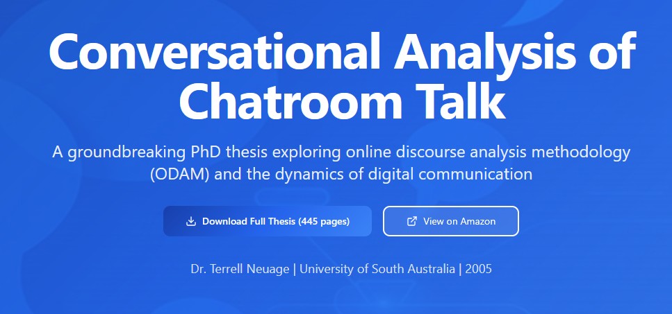 Constituting the ODAM (Online Discourse Analysis Method)