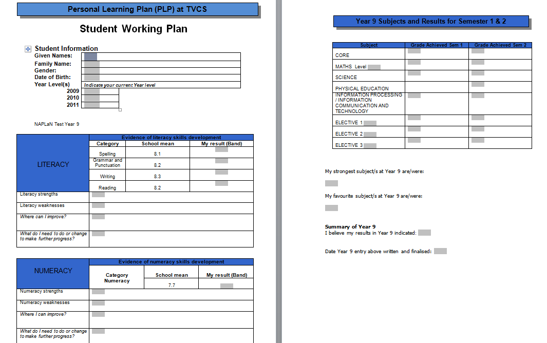 Gather evidence of learning in a variety of ways, monitor progress and maintain accurate records