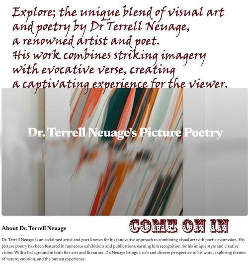 picture poetry of Terrell Neuage